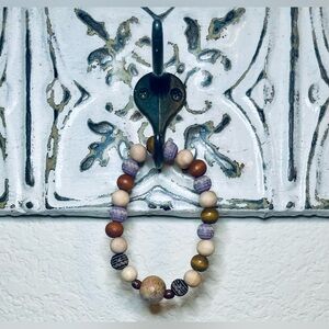 Essential Oil Multicolor Beaded Bracelet Boho Meditate Calm Uplift Yoga Peace